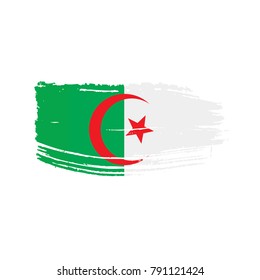 Algeria flag, vector illustration