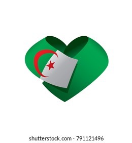 Algeria flag, vector illustration