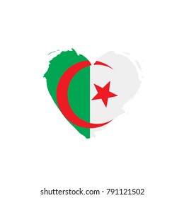 Algeria flag, vector illustration