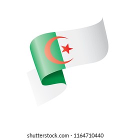 Algeria flag, vector illustration on a white background