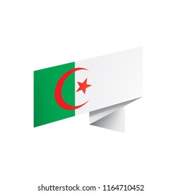 Algeria flag, vector illustration on a white background