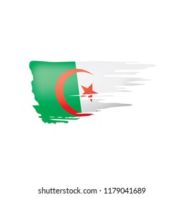 Algeria flag, vector illustration on a white background