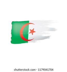 Algeria flag, vector illustration on a white background