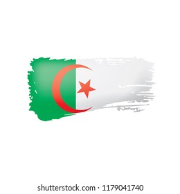 Algeria flag, vector illustration on a white background