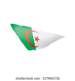 Algeria flag, vector illustration on a white background