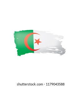 Algeria flag, vector illustration on a white background