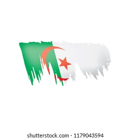 Algeria flag, vector illustration on a white background