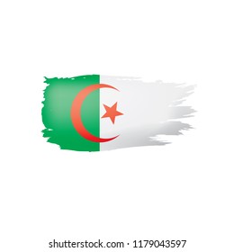 Algeria flag, vector illustration on a white background