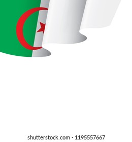 Algeria flag, vector illustration on a white background