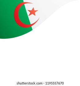 Algeria flag, vector illustration on a white background