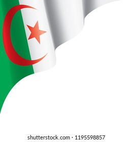 Algeria flag, vector illustration on a white background