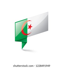 Algeria flag, vector illustration on a white background