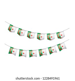Algeria flag, vector illustration on a white background