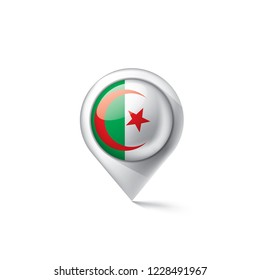 Algeria flag, vector illustration on a white background