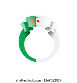 Algeria flag, vector illustration on a white background