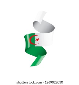 Algeria flag, vector illustration on a white background