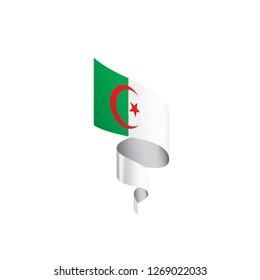 Algeria flag, vector illustration on a white background