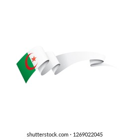 Algeria flag, vector illustration on a white background