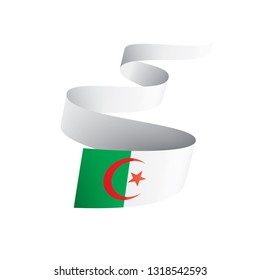 Algeria flag, vector illustration on a white background