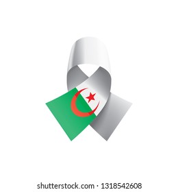 Algeria flag, vector illustration on a white background