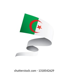 Algeria flag, vector illustration on a white background