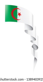 Algeria flag, vector illustration on a white background