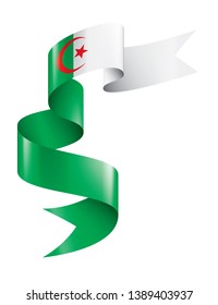 Algeria flag, vector illustration on a white background
