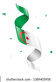 Algeria flag, vector illustration on a white background