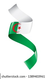 Algeria flag, vector illustration on a white background