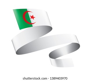 Algeria flag, vector illustration on a white background
