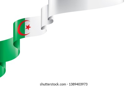 Algeria flag, vector illustration on a white background