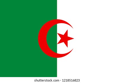 Algeria flag vector,country flags, flags, vector flags,Flag of Algeria


