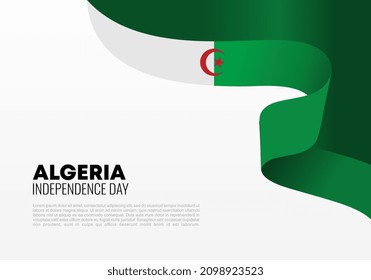 Algeria Independence day background banner poster for national celebration on July 5.