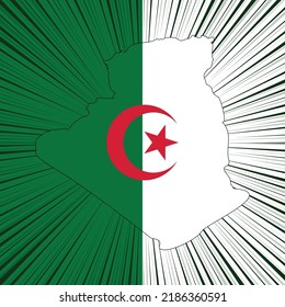 Algeria Independence Day Map Design