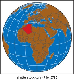 Algeria Locate Map