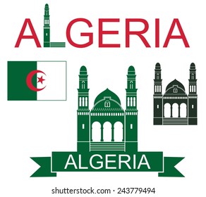Algeria. logo. EPS 10. Vector illustration