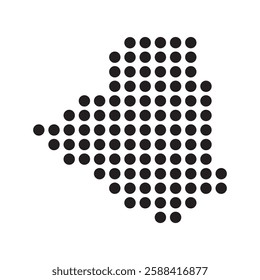 Algeria Map Icon Element Illustration Design