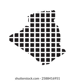 Algeria Map Icon Element Illustration Design