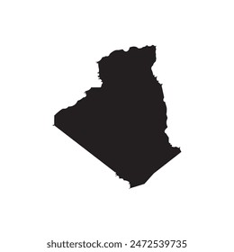 Algeria map icon symbol design