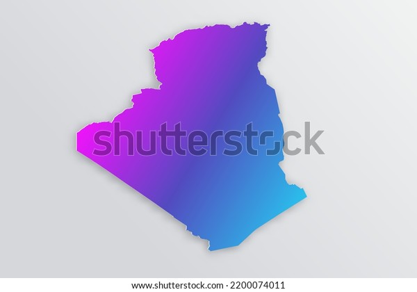 Algeria Map World Map International Vector Stock Vector Royalty Free   Algeria Map World International Vector 600w 2200074011 