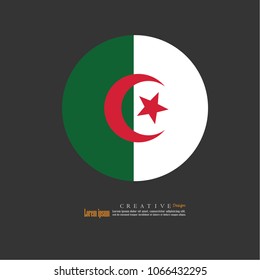 Algeria national flag background texture.vector illustration.