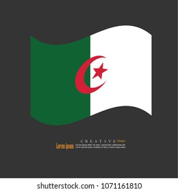 Algeria national flag background texture.vector illustration.