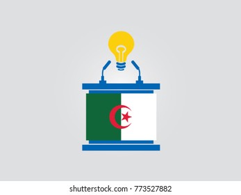 Algeria Podium Lack Of Idea Speech