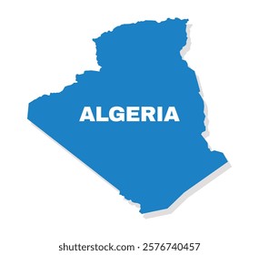 Algeria simple flat vector illustration map
