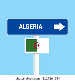 Algeria Traffic Signs Board Design Vector 