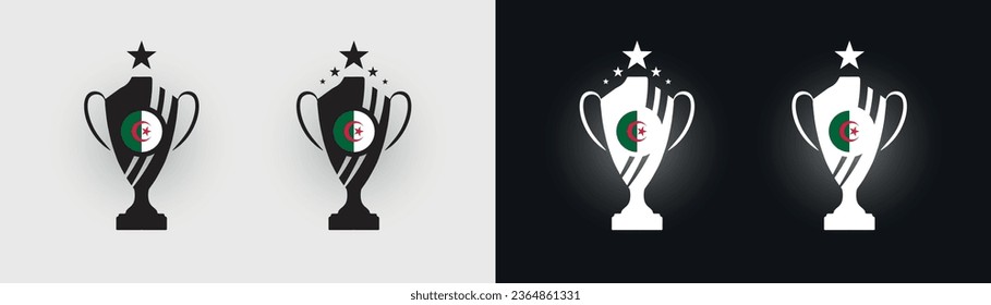 Algerien Pokal-Pokal-Fußballmeister, Vektorgrafik