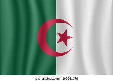 Algieria waving flag