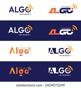 Algo internet logo design inspiration