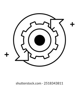 Algorithmusanalyse und Reverse Engineering Vektor Icon Design, Systemzusammenbruch, Technologie, Produktdekonstruktion