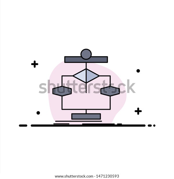 Algorithm Chart Data Diagram Flow Flat Stock Vector Royalty Free 1471230593 Shutterstock 6263